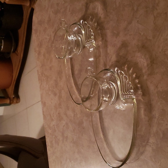 Hazel Atlas Other - Set of 4 Gorgeous Vintage 1930s Art Deco Columbia Clear Pattern Snack Se…